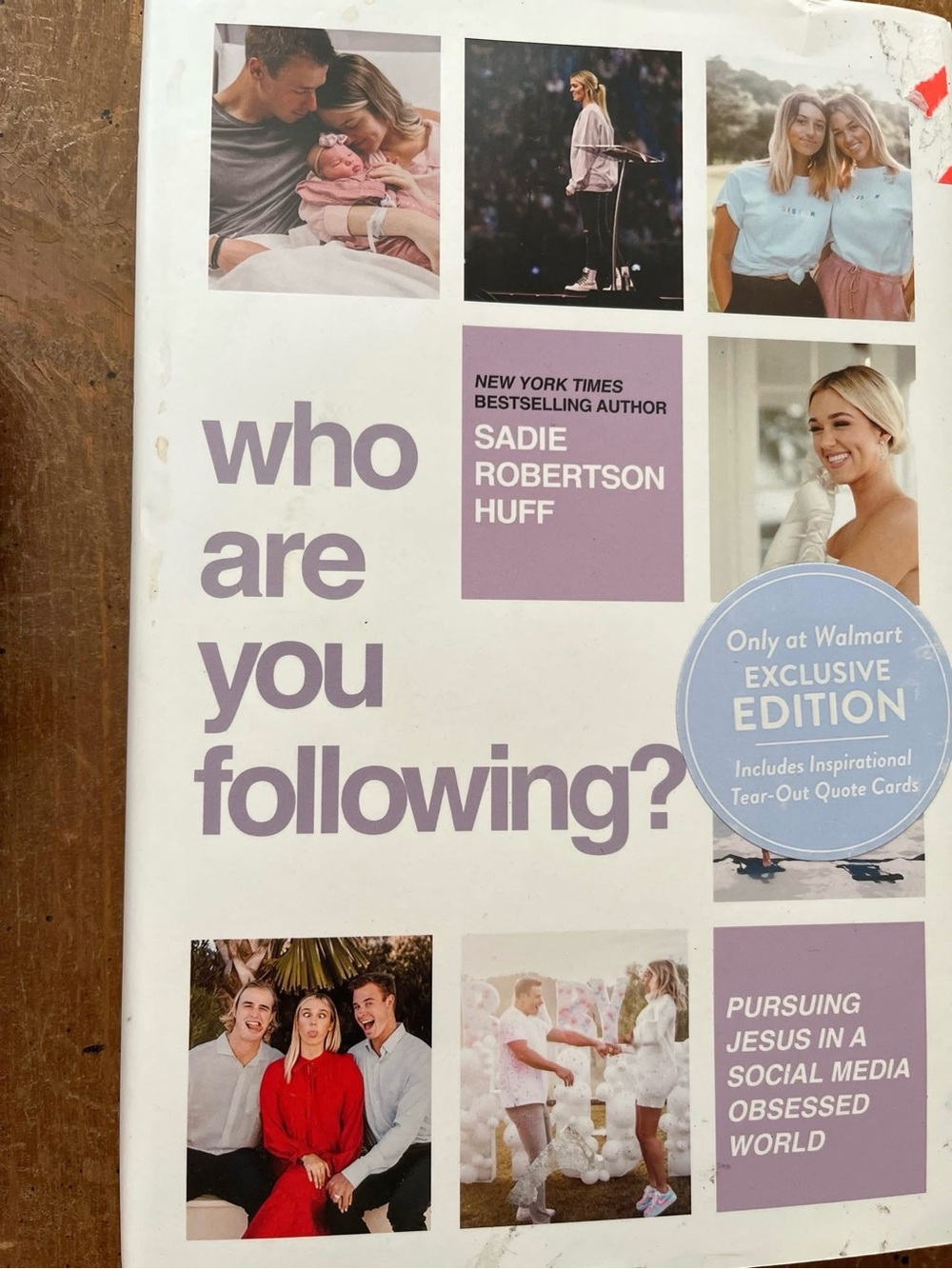 Who Are You Following? Hard cover Book - Lavender & White Cover